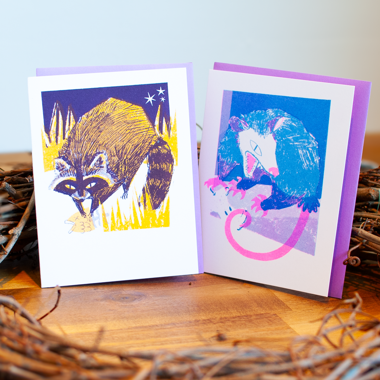 Backyard Buddies Greeting Card Set: Pack of 2