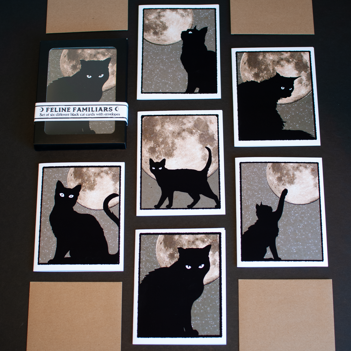 Feline Familiars Stationary - Set of 6