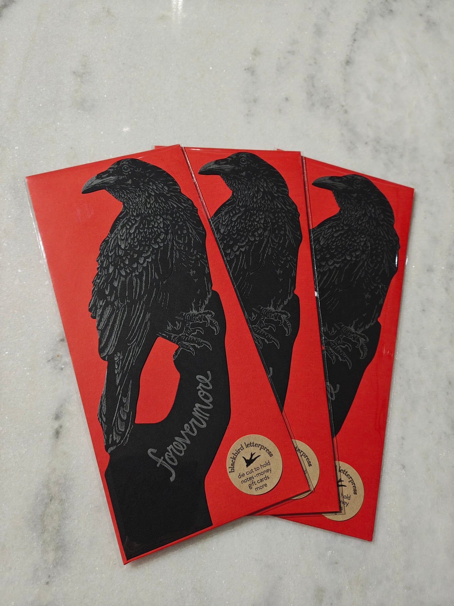 Forevermore Die-Cut Raven Card