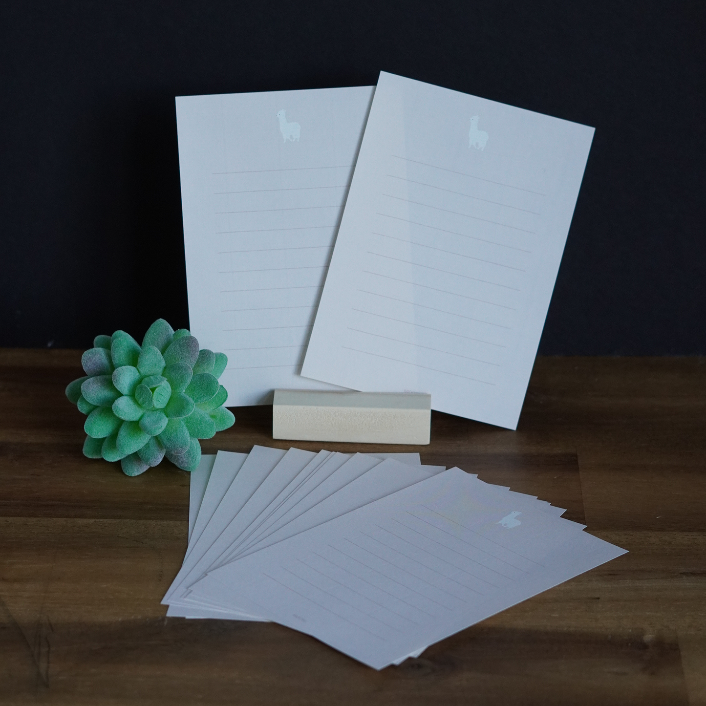 Llama Mini Letter Set + Stickers - Midori