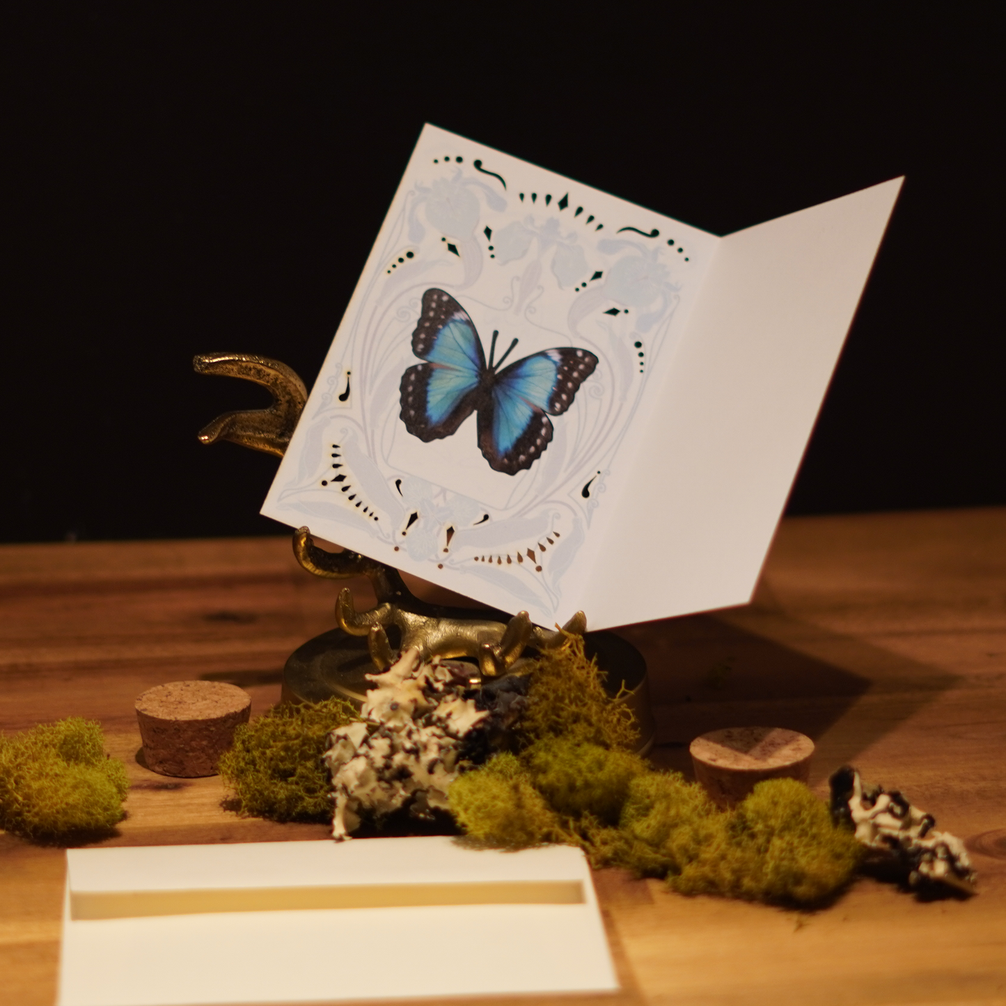 Luminous Nouveau - Radiant Butterflies Greeting Card Set: Pack of 3