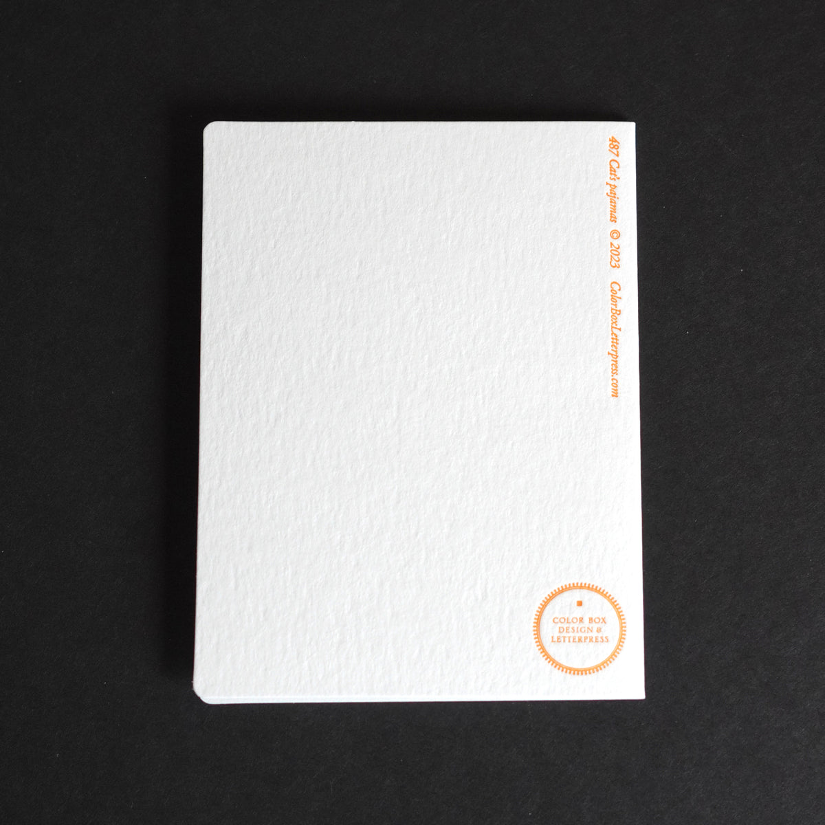 Cat's Pajamas Letterpress Greeting Card