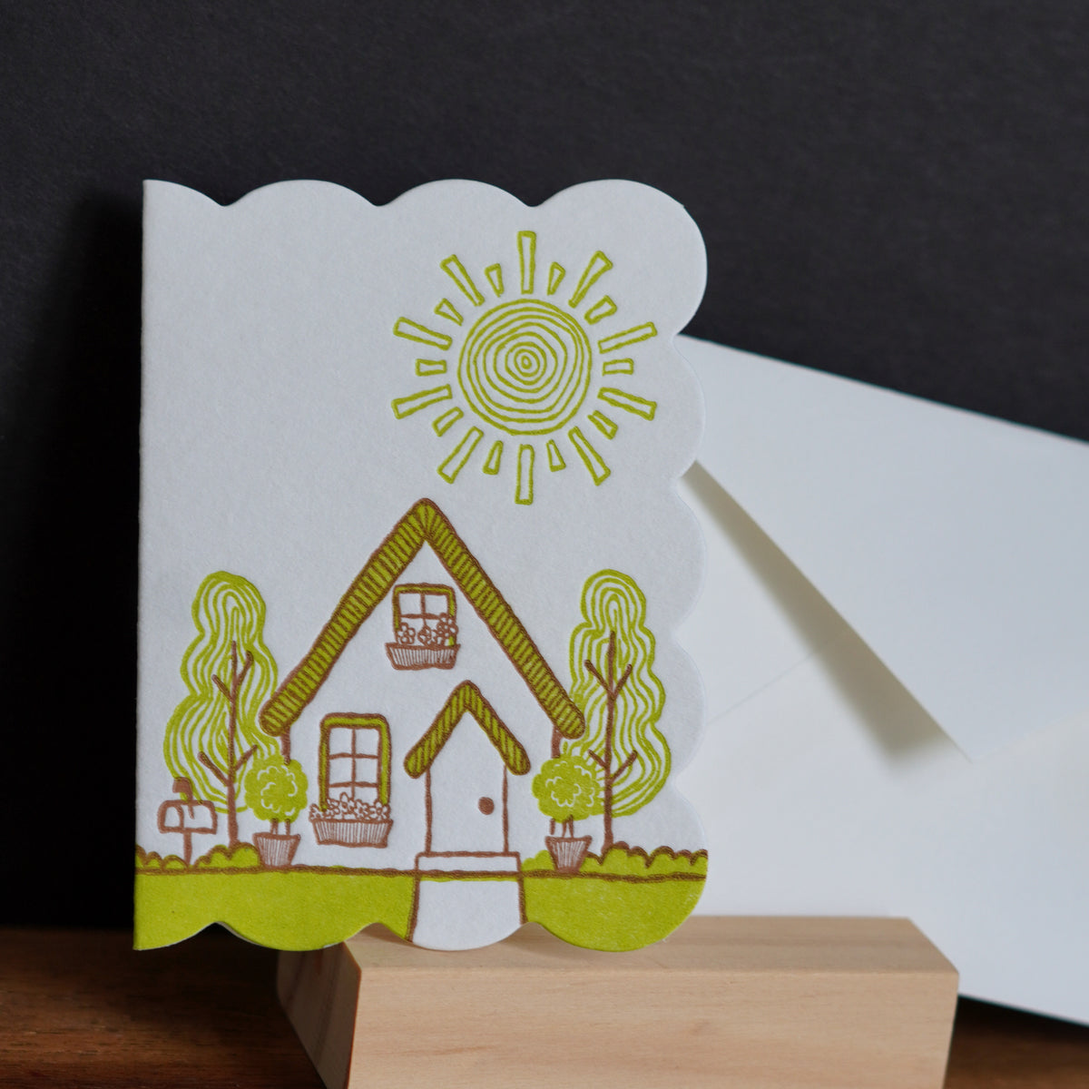 Home Sweet Home Mini Letterpress Card