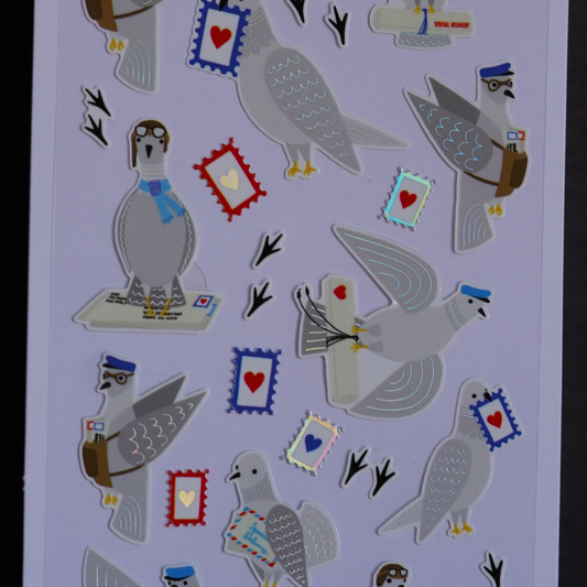 Mail Carrier Pigeons Stickers