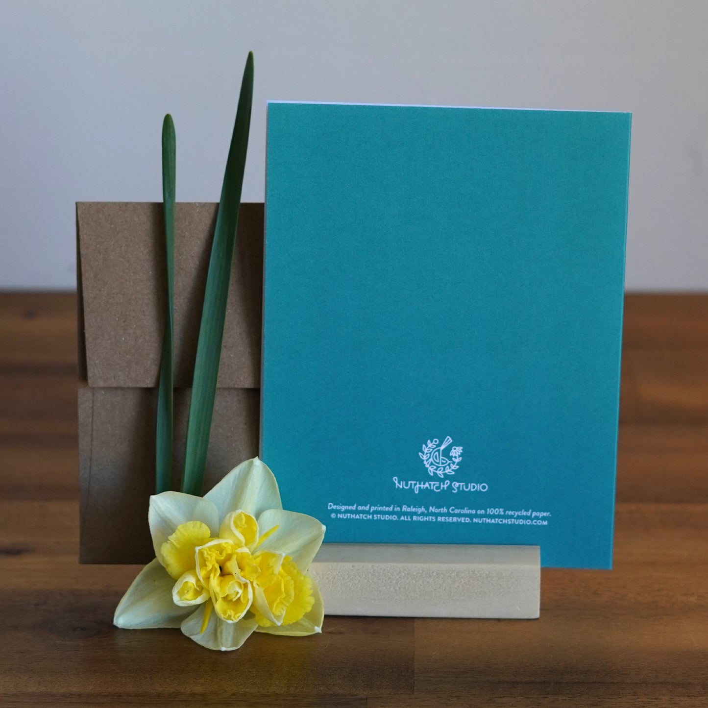 Wren & Rhododendron Greeting Card