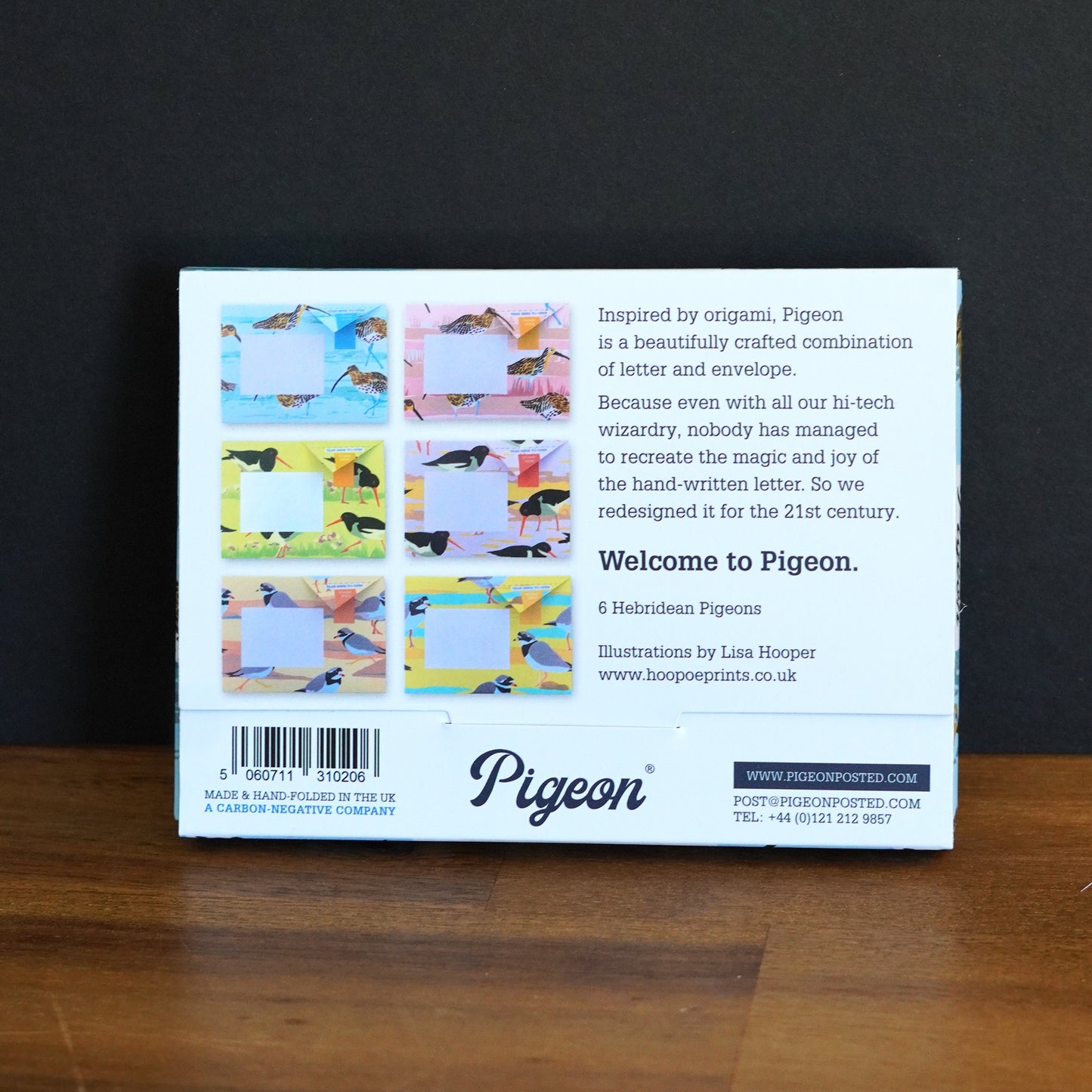 Hebridean Seaside Folding Letters – Pack of 6 Pigeon Post