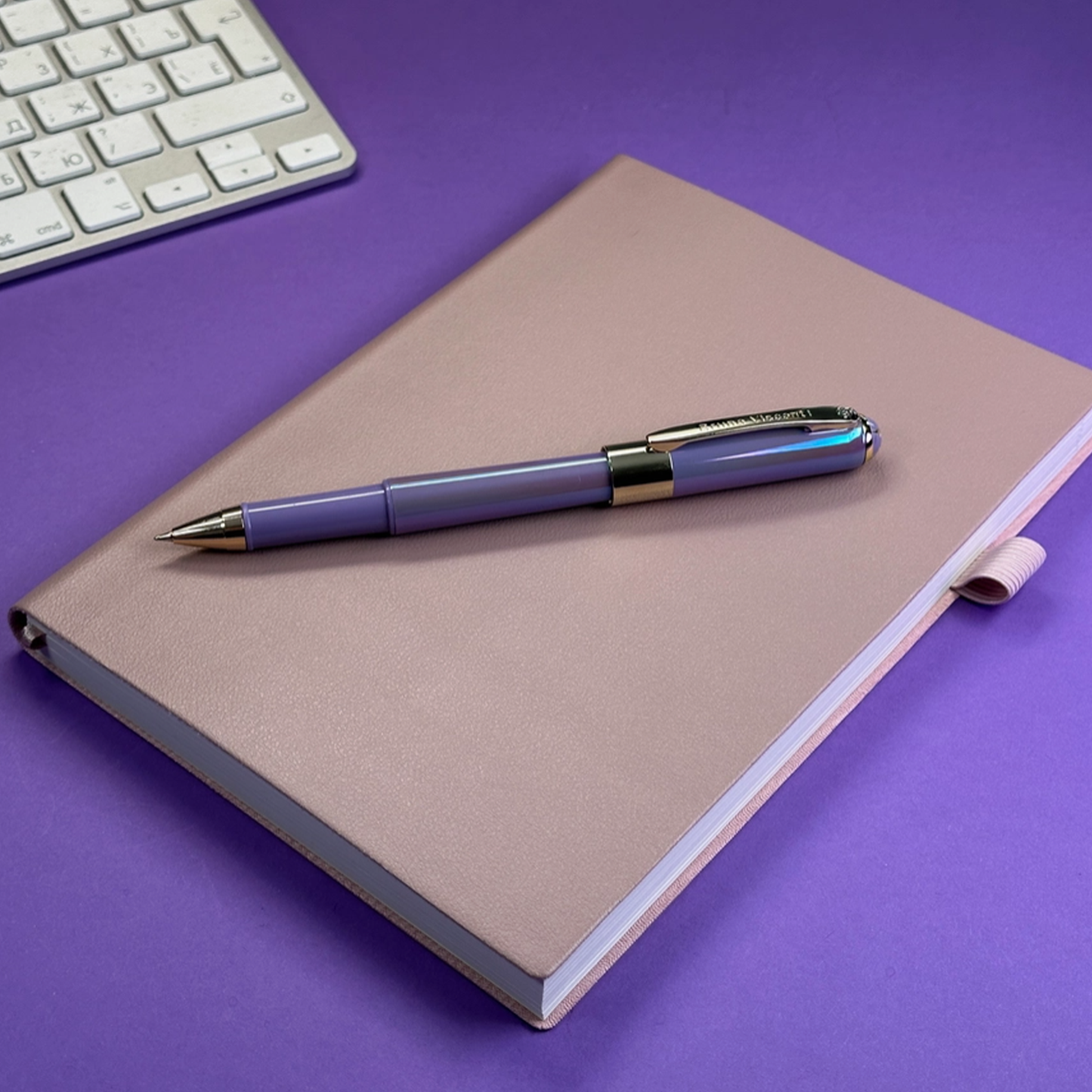 Purple Pearlescent Ballpoint Pen