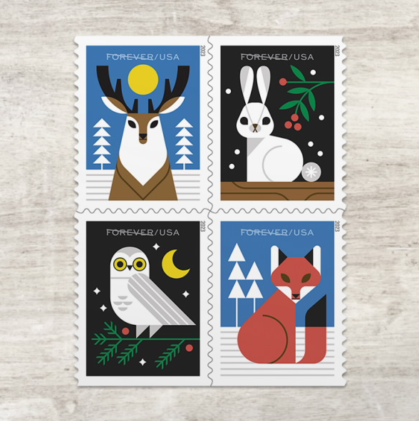 Stamps: Winter Woodland Animals