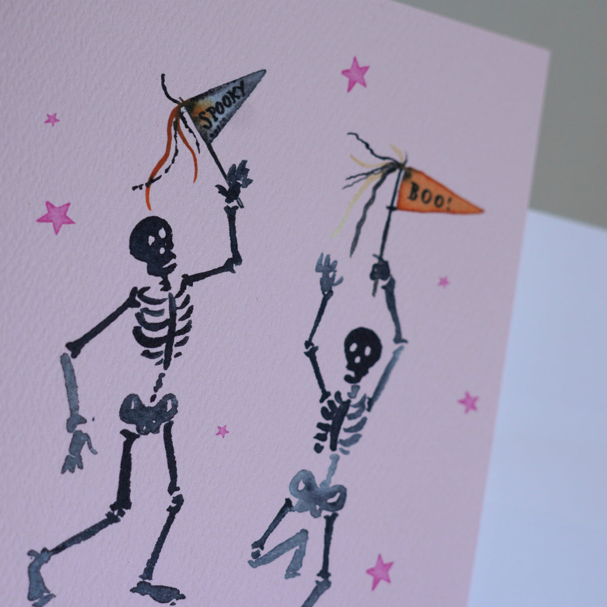 Skeleton Party Card