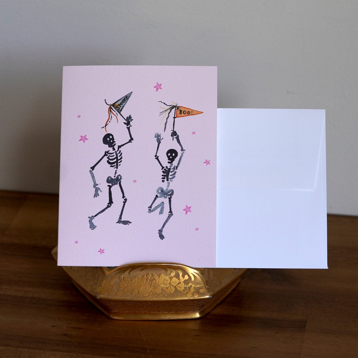 Skeleton Party Card