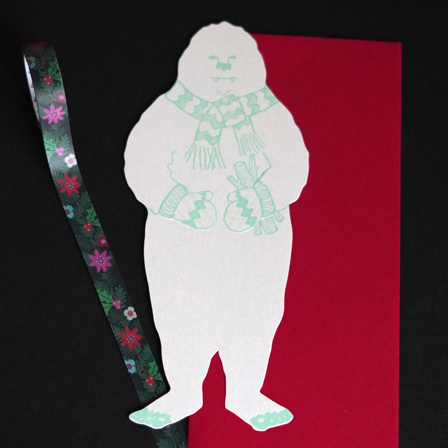 Winter Wildlife Holiday Cards - Set of 3 + Washi Tape