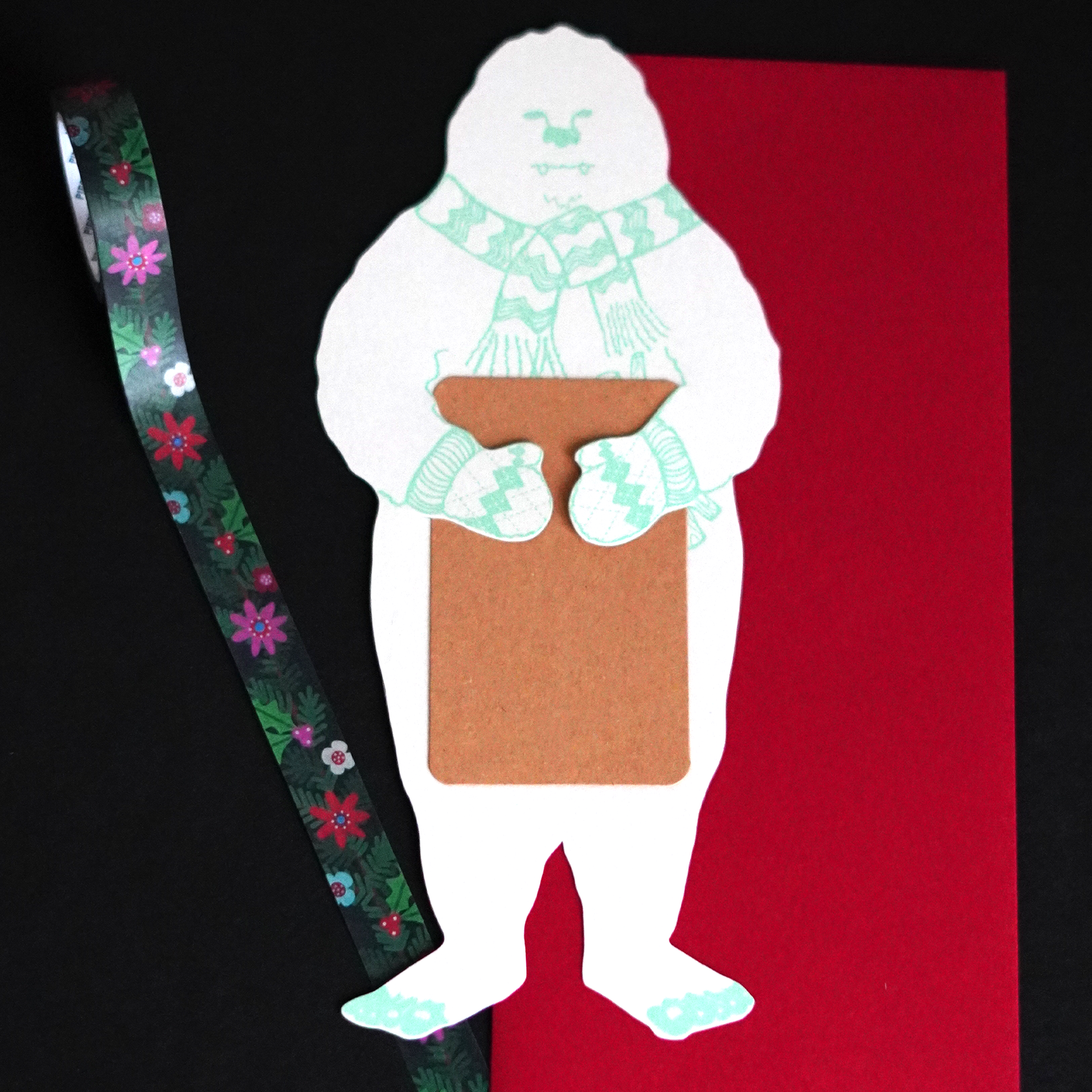 Winter Wildlife Holiday Cards - Set of 3 + Washi Tape