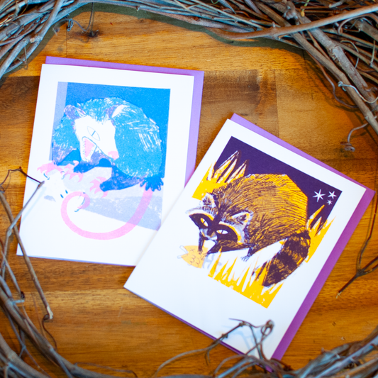 Backyard Buddies Greeting Card Set: Pack of 2