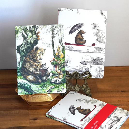 Flying Bear Notebook Set