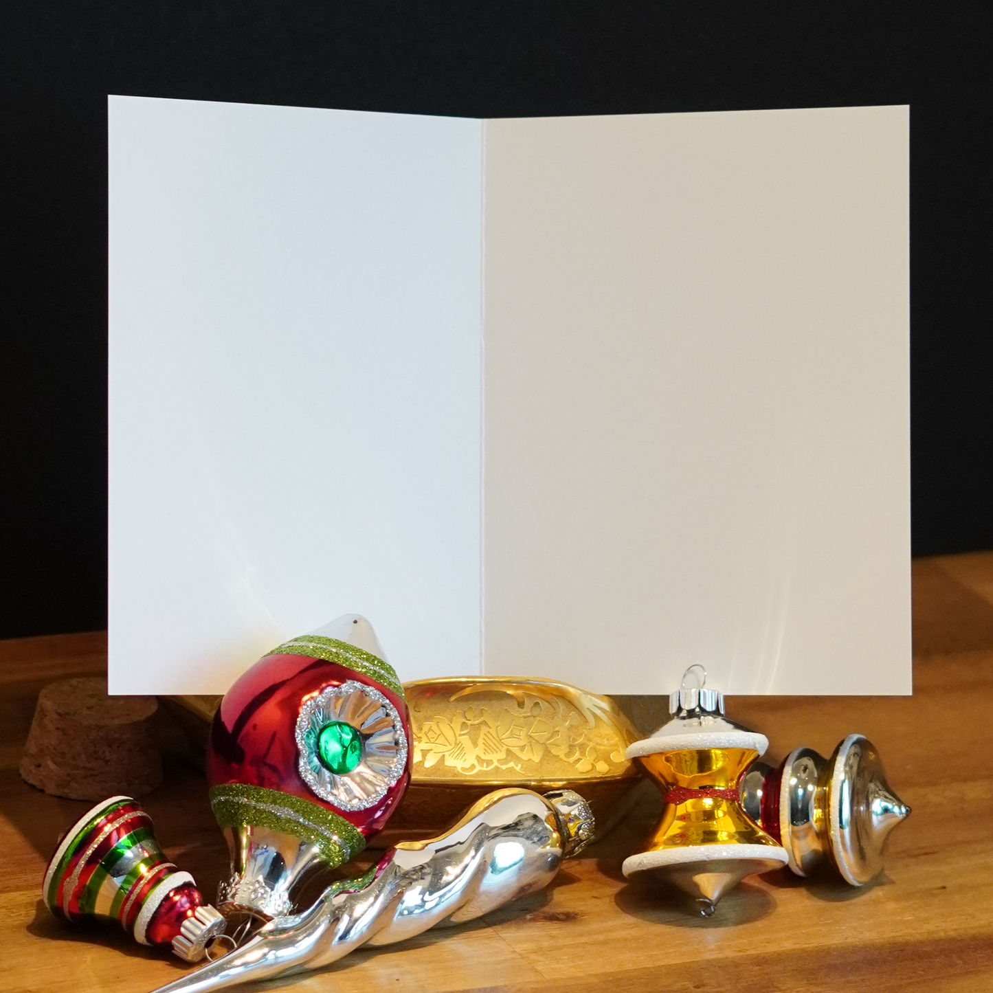 Scandinavian Holiday Cheer Cards - Set of 3 + Stickers + Pen