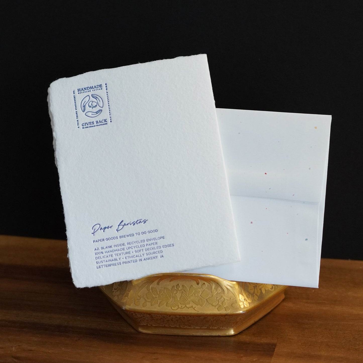 Golden Goose Handmade Paper Easter Card