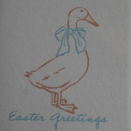 Golden Goose Handmade Paper Easter Card