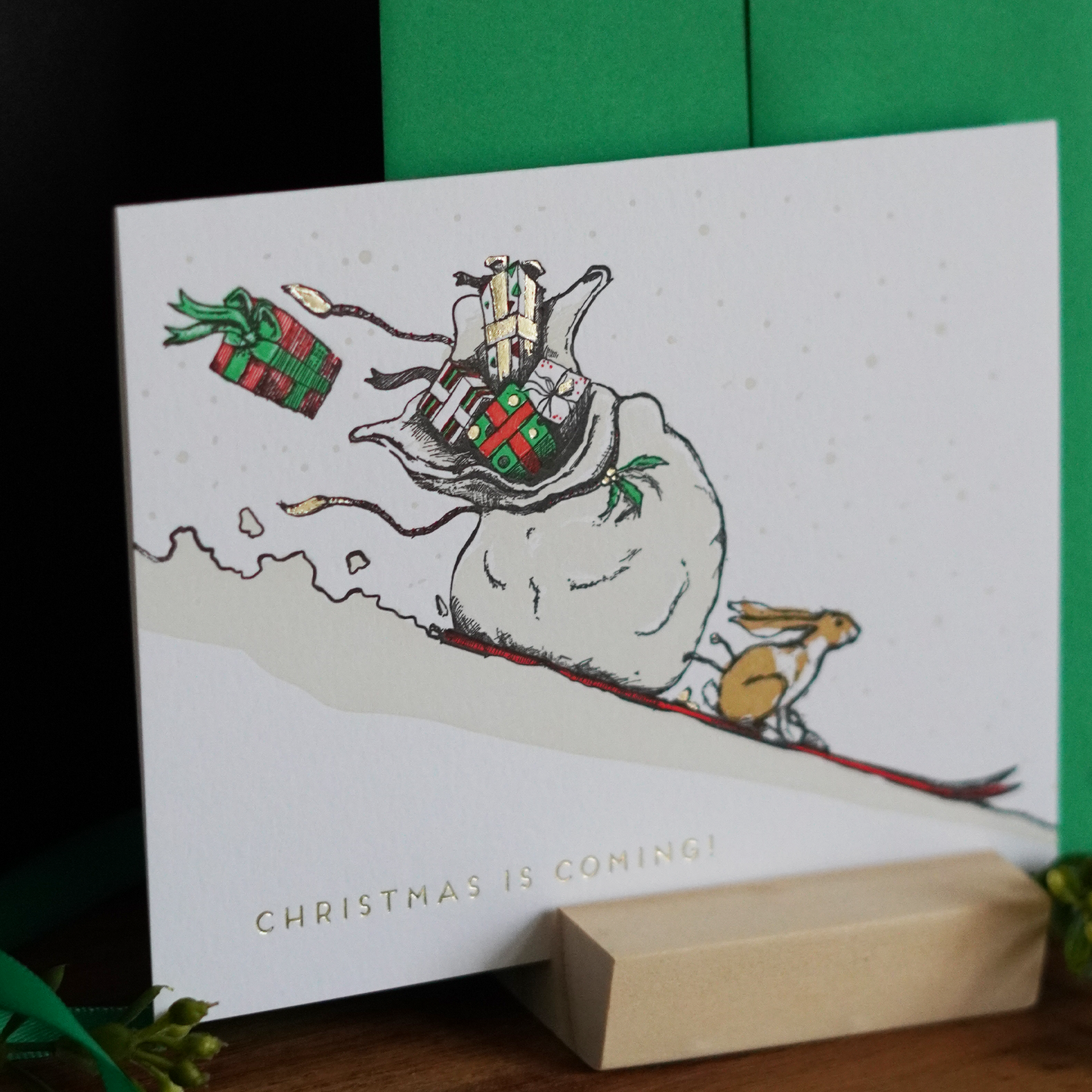Mistletoe & Mittens Holiday Cards - Set of 3