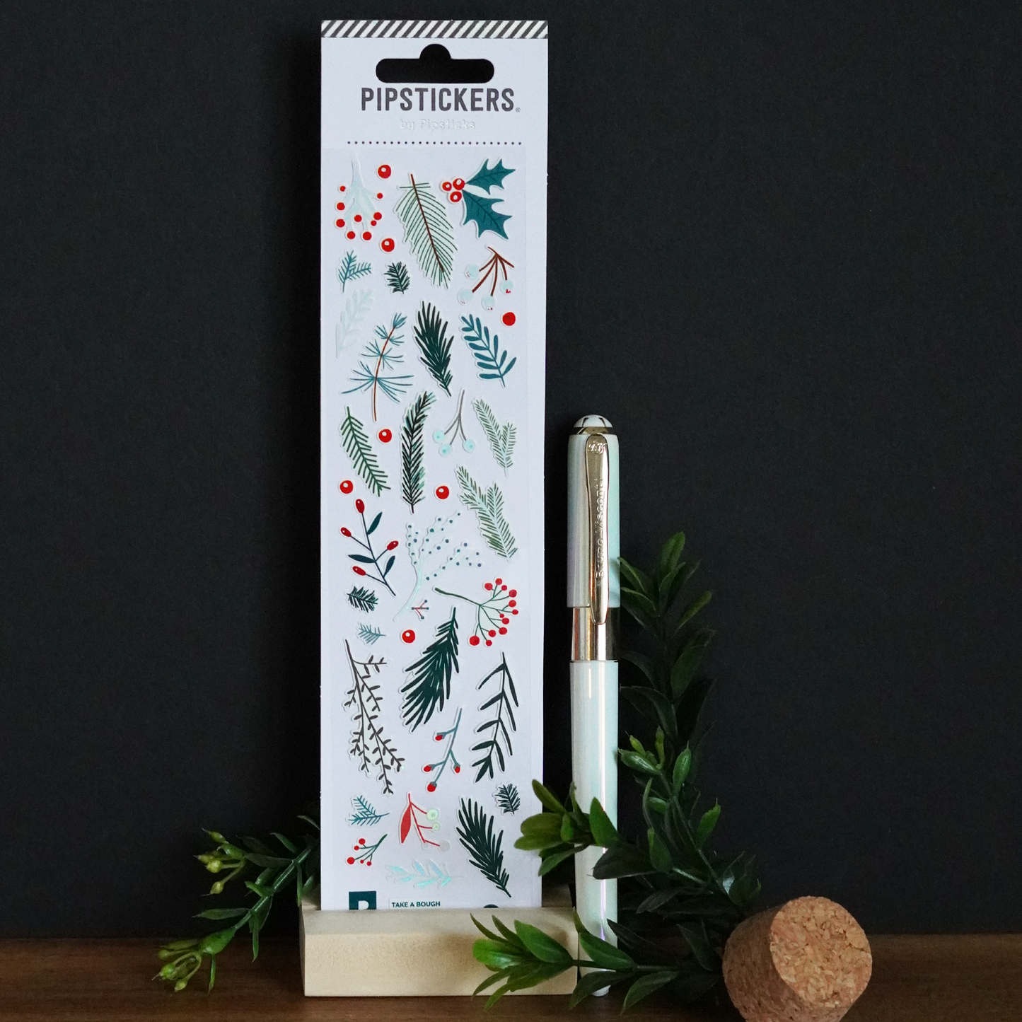 Merry Menagerie Christmas Cards - Set of 5 Cards + Stickers + Pen