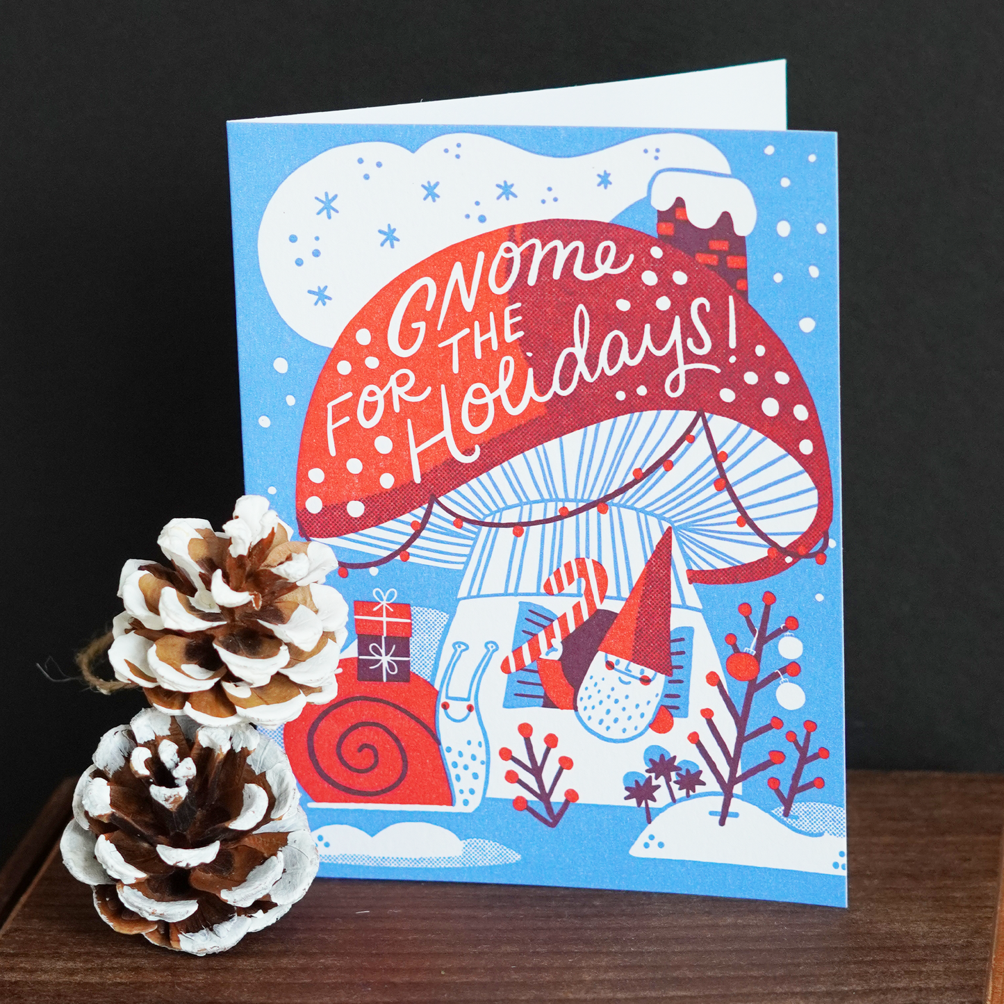 Gnome for the Holidays Cards - Set of 2 + Stickers