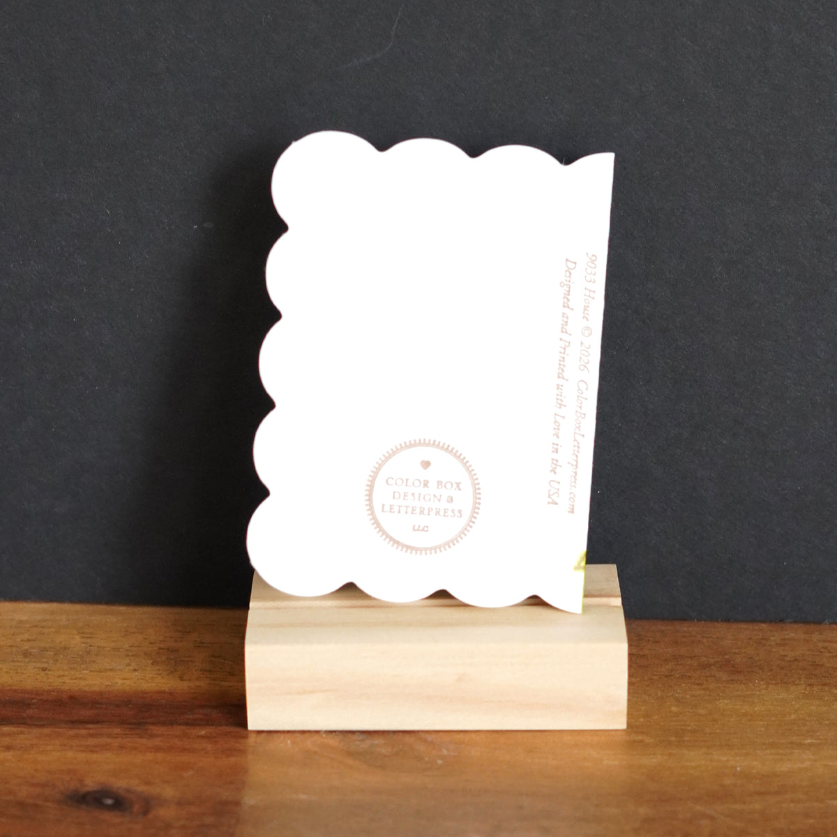 Home Sweet Home Mini Letterpress Card