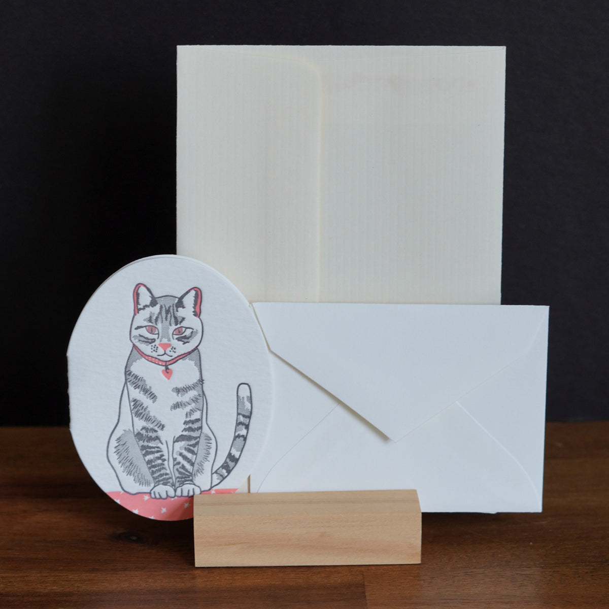 Purrfectly Charming Mini Letterpress Card