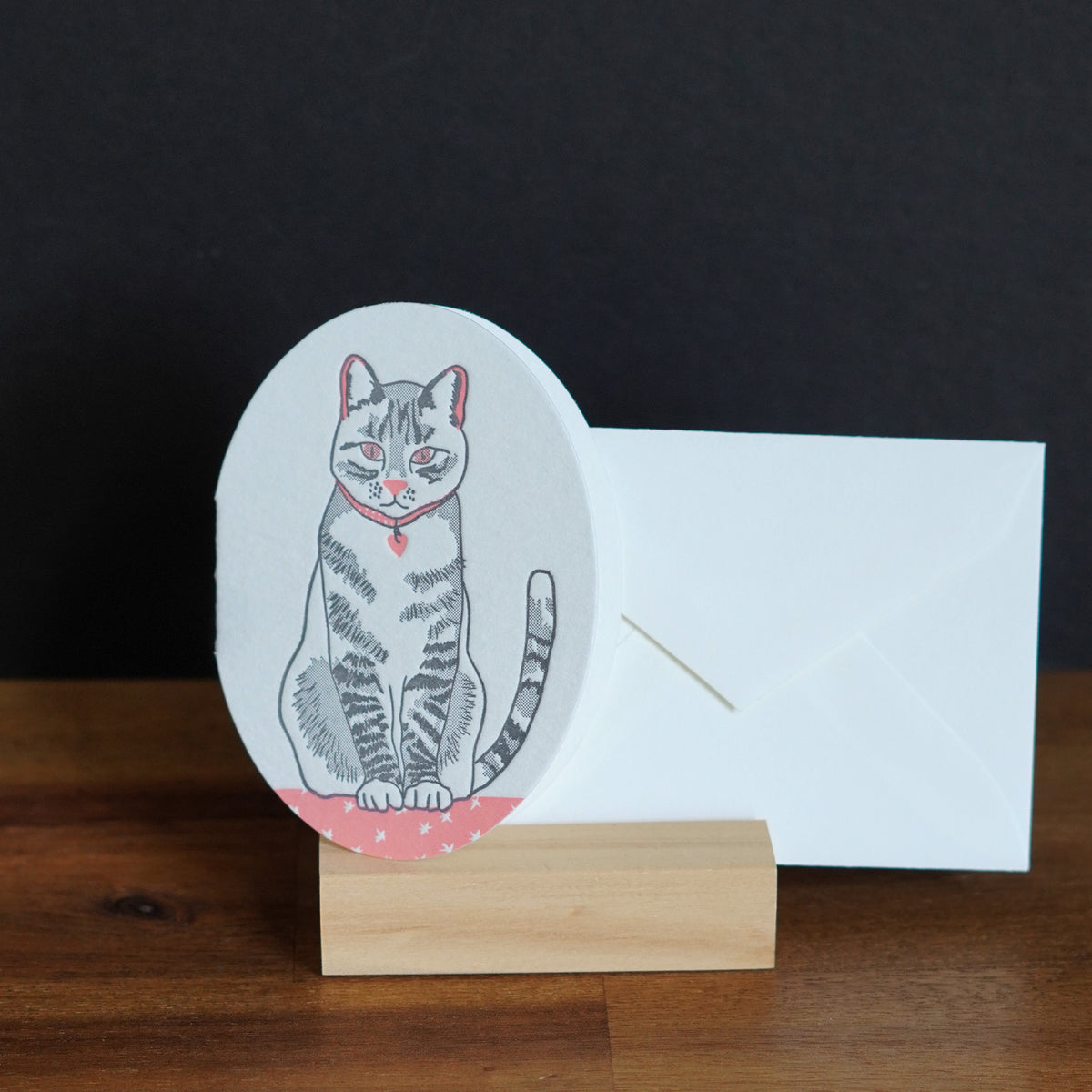 Purrfectly Charming Mini Letterpress Card