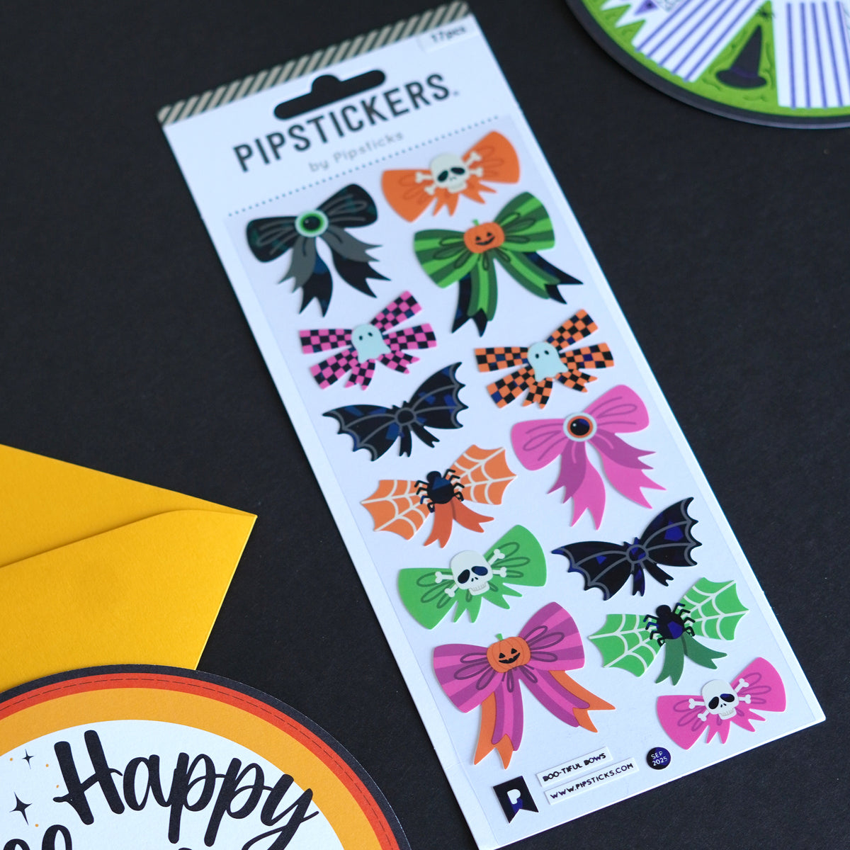 Boo-tiful Bows Pipsticks Sitckers