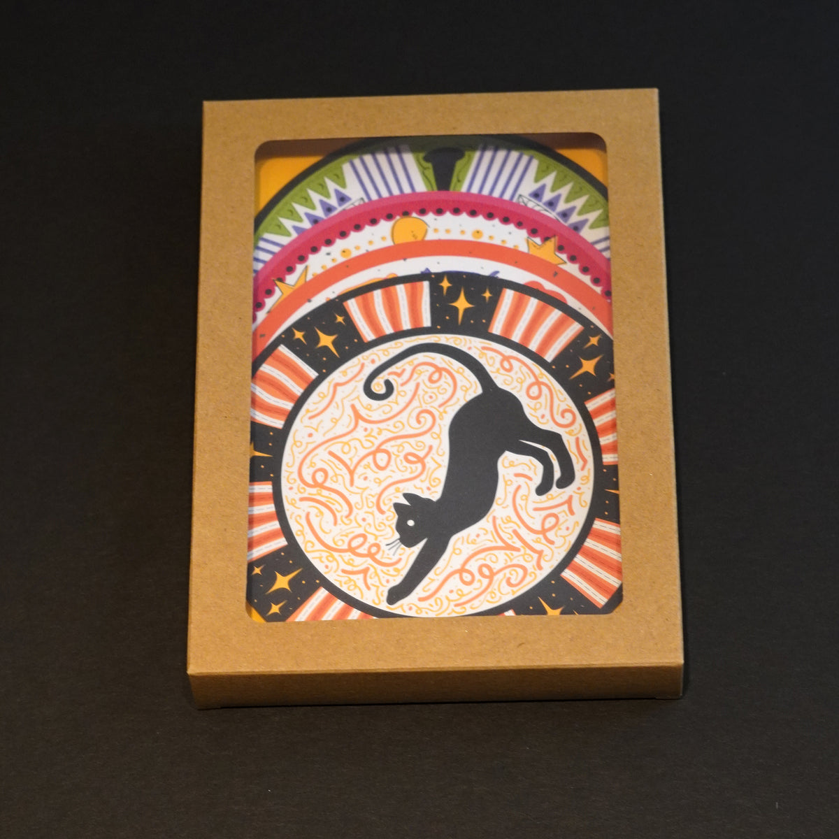 Spooky Little Circles - Set of 4 Halloween Cards