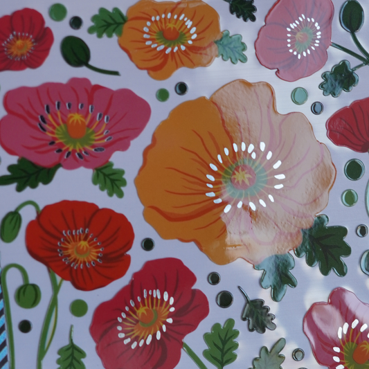 Peaceful Poppies Stickers