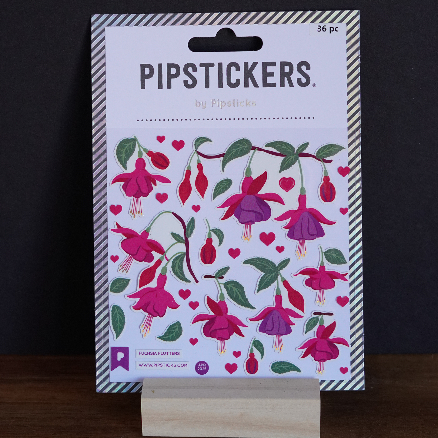 Fuschia Flutters Stickers