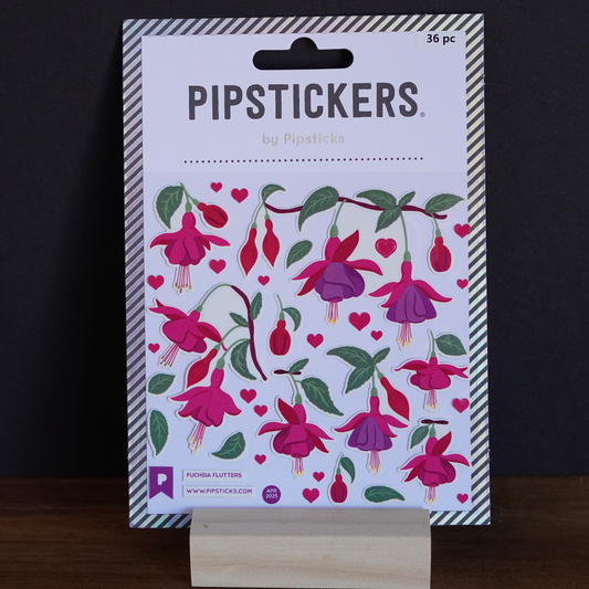 Fuschia Flutters Stickers