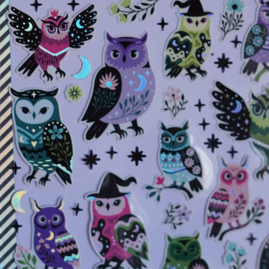 Ornate Owls Stickers