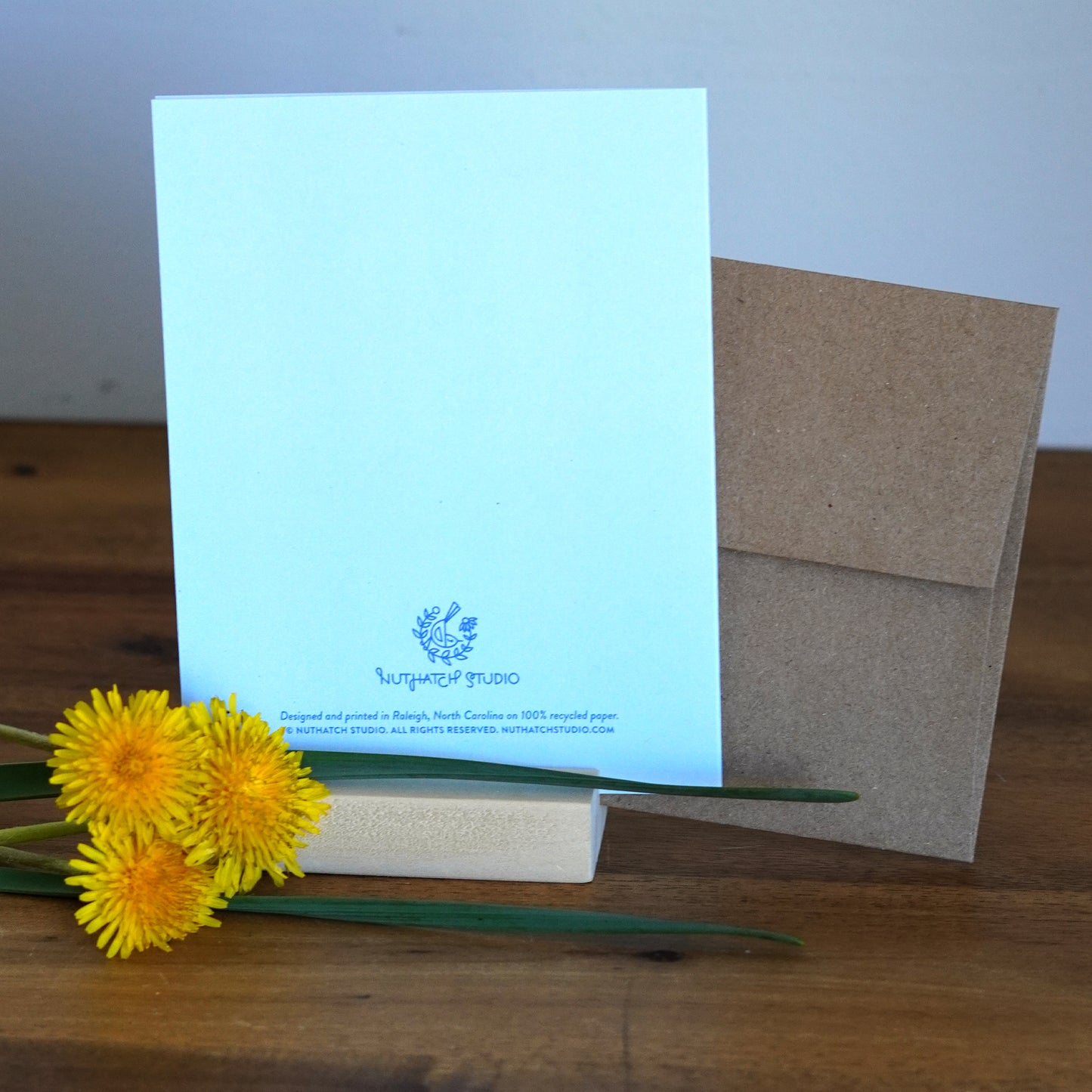 Dog & Butterflies Garden Card