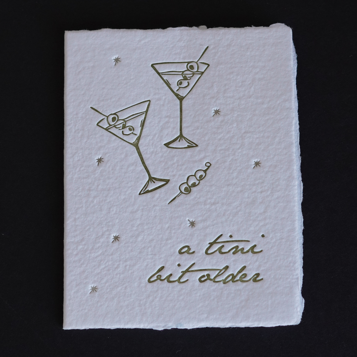 A Tini Bit Older Handmade Paper Birthday Card