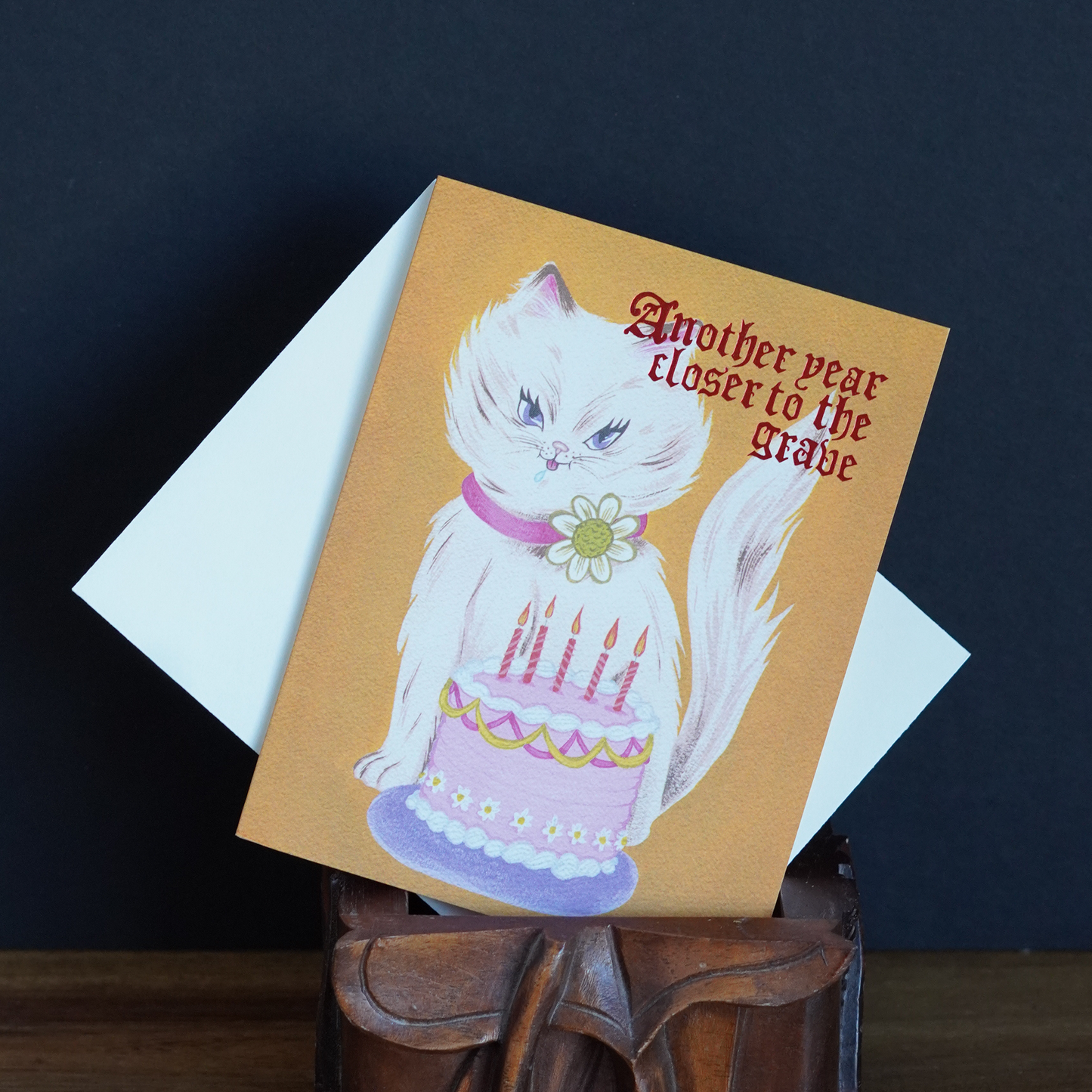 Sassy Cat Birthday Card