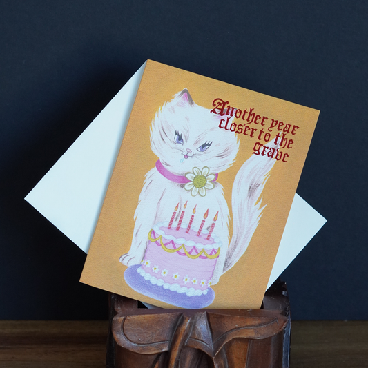 Sassy Cat Birthday Card