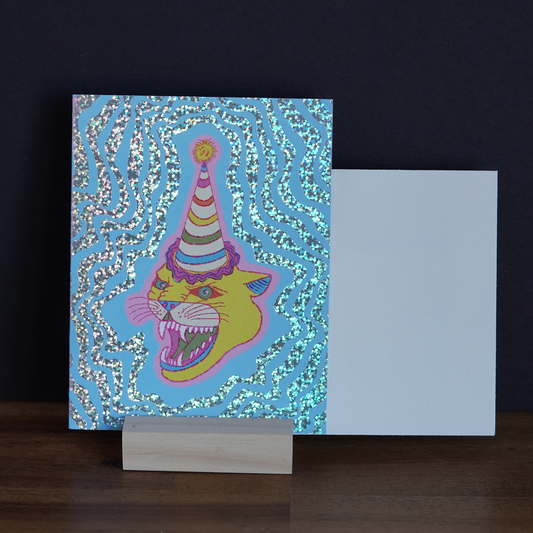 Party Cougar Birthday Card