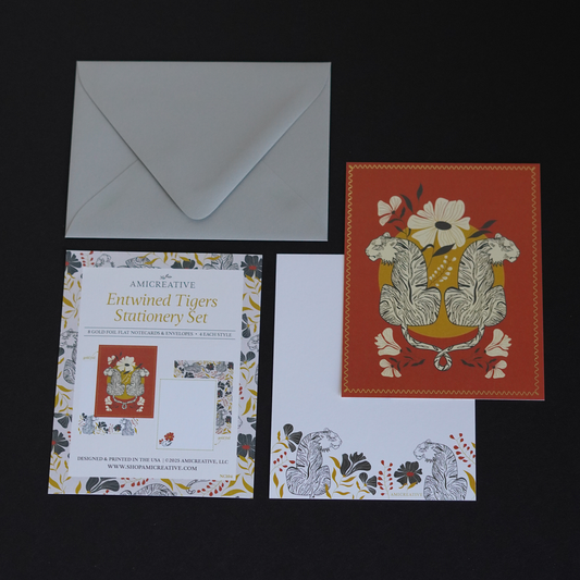 Jungle Tiger & Floral Letter Set