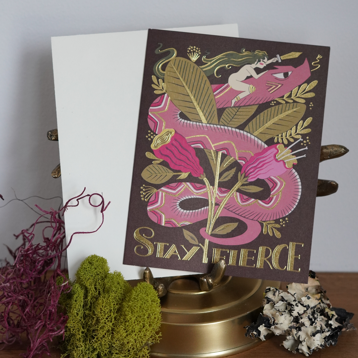 Stay Fierce Friendship Card