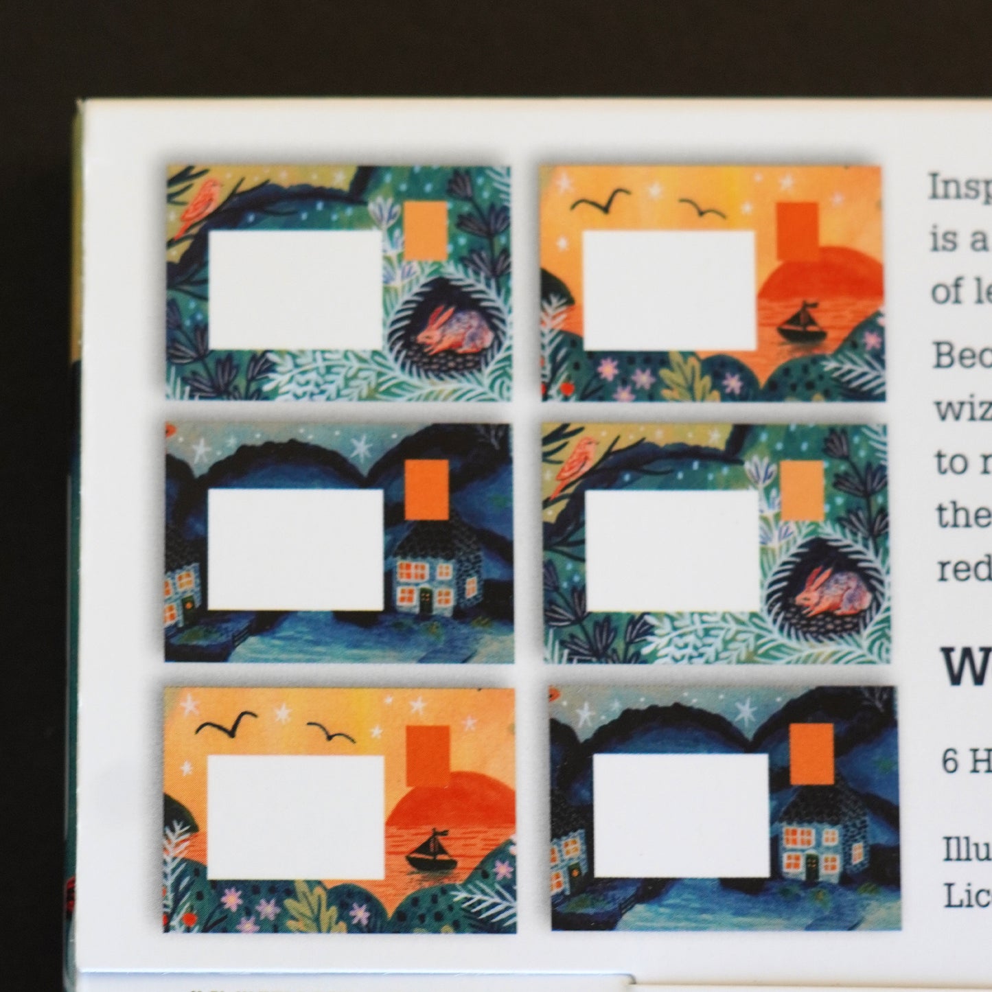 Harvest Moon Owl Folding Letters - Pack of 6 Pigeon Post