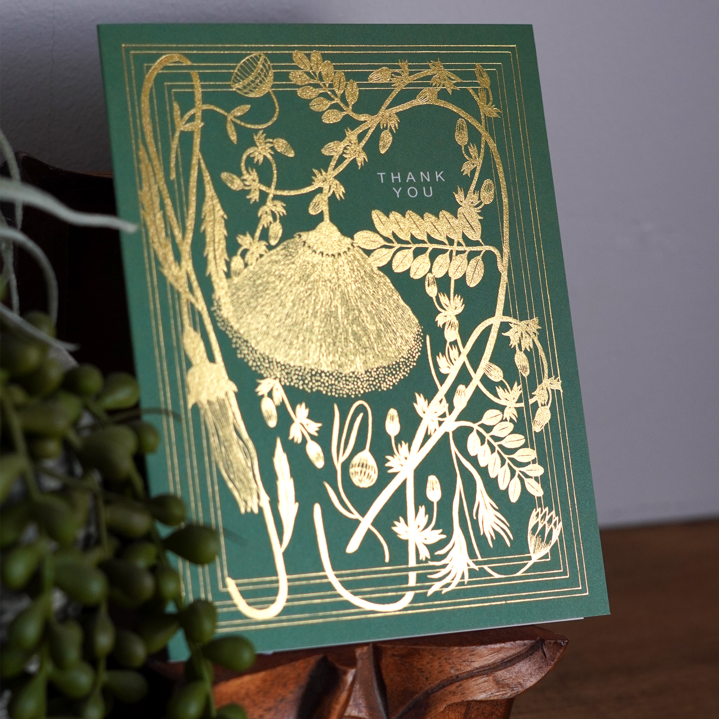 Golden Sage Thank You Card