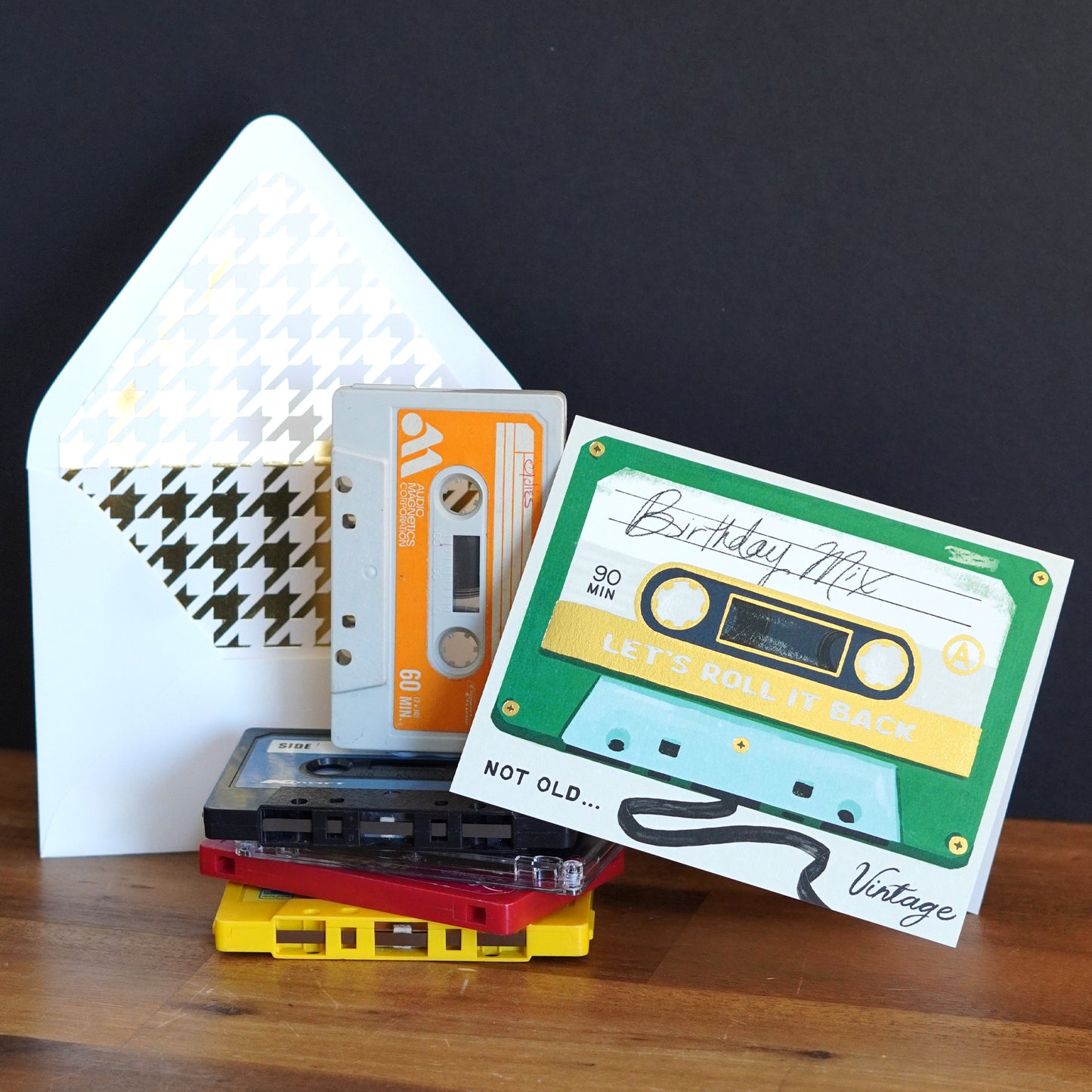 Roll It Back Cassette Birthday Card