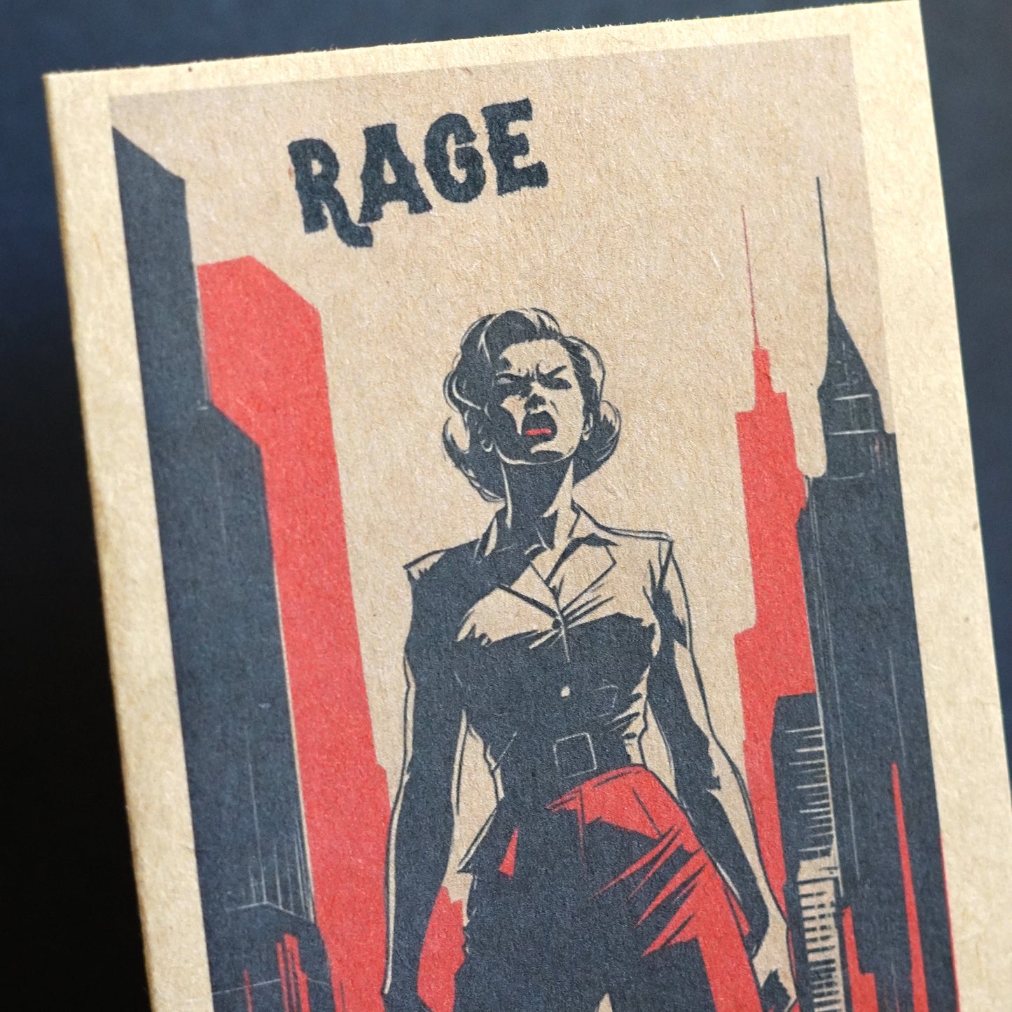 Rage Greeting Card