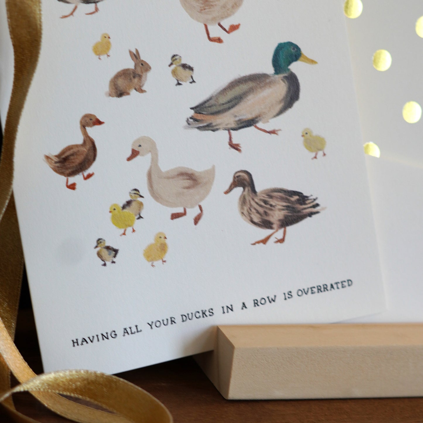 Having All Your Ducks In A Row Is Overrated Greeting Card