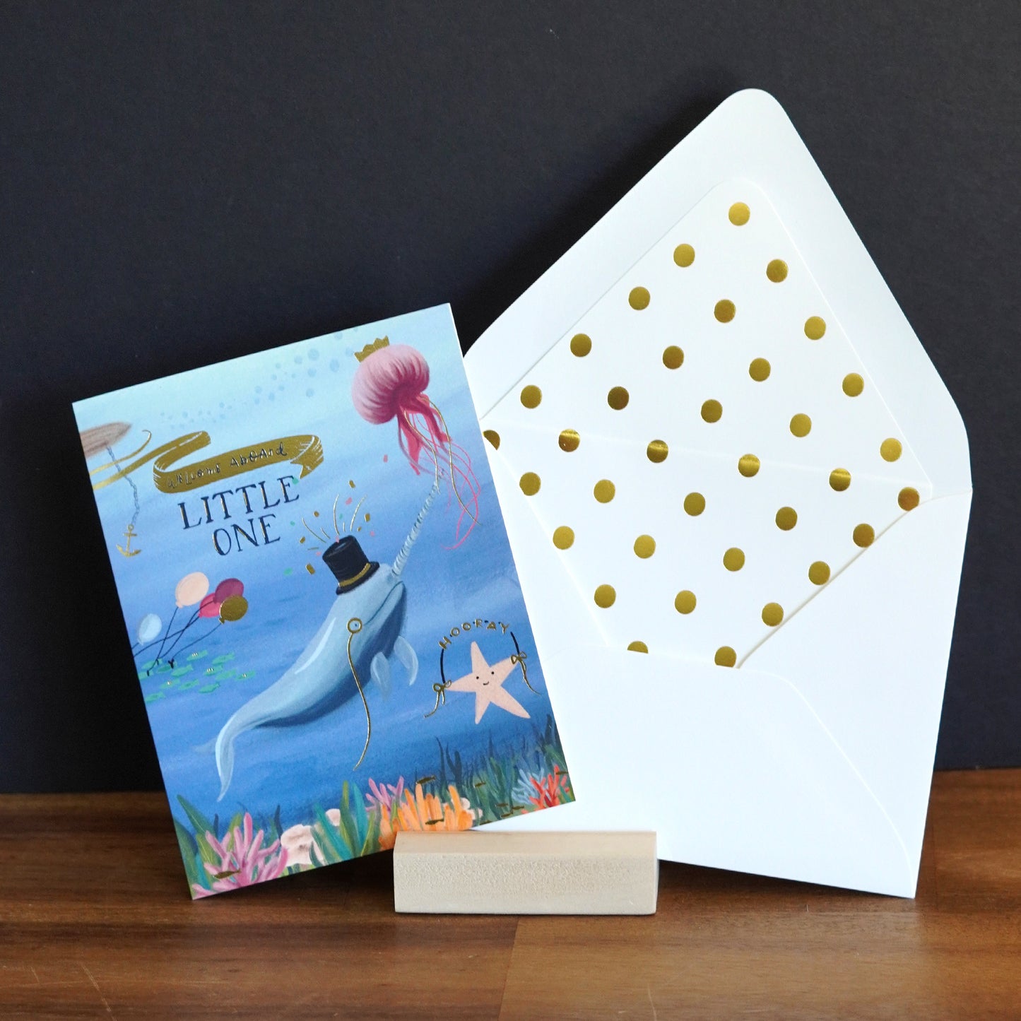 Welcome Aboard Little One Baby or Adoption Greeting Card