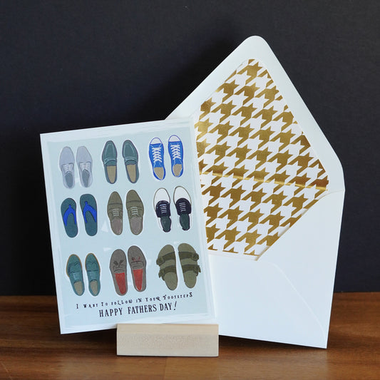 Happy Fathers Day In Your Footsteps Greeting Card