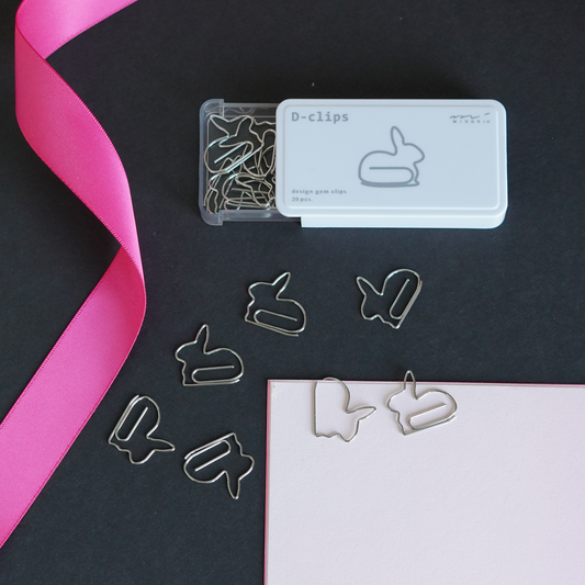 Rabbit Paperclips - Midori D-Clips