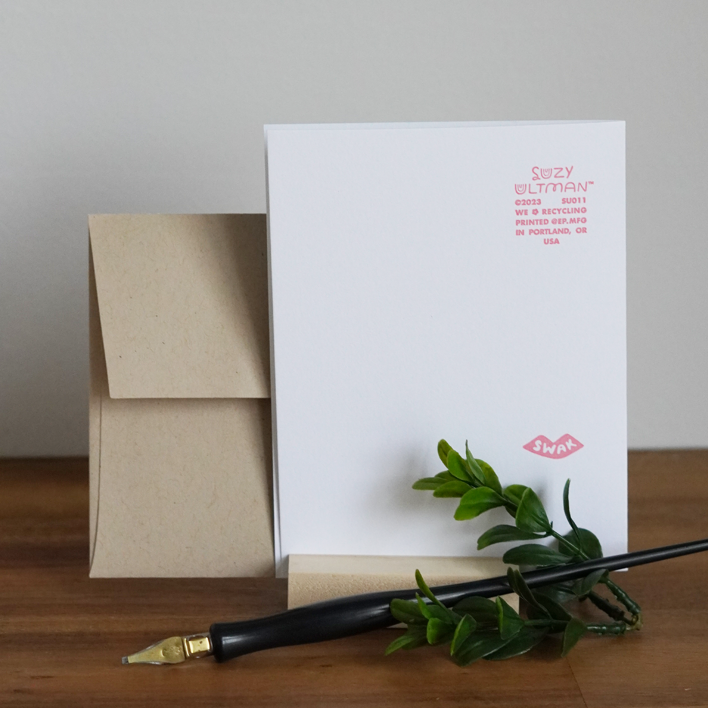 Shalom Letterpress Card