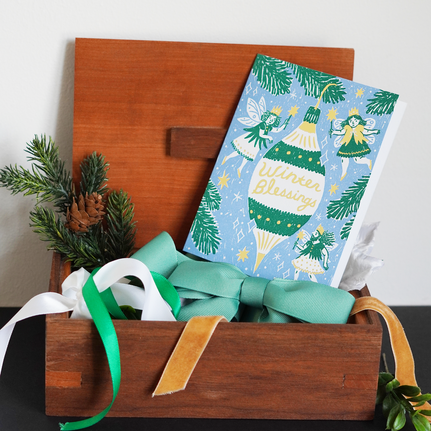 Celestial Winter Greetings Cards - Set of 3